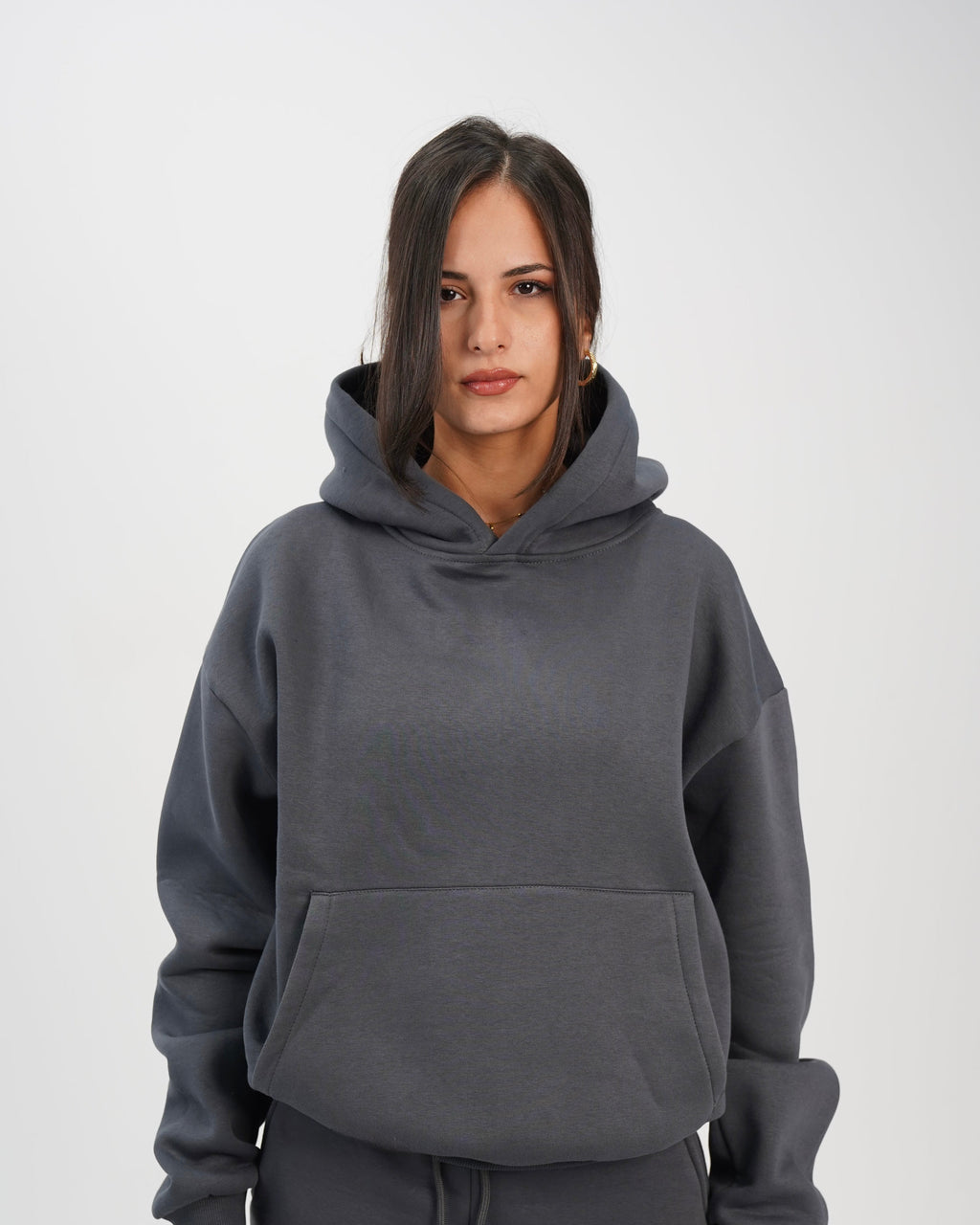 unisex hoodie charcoal