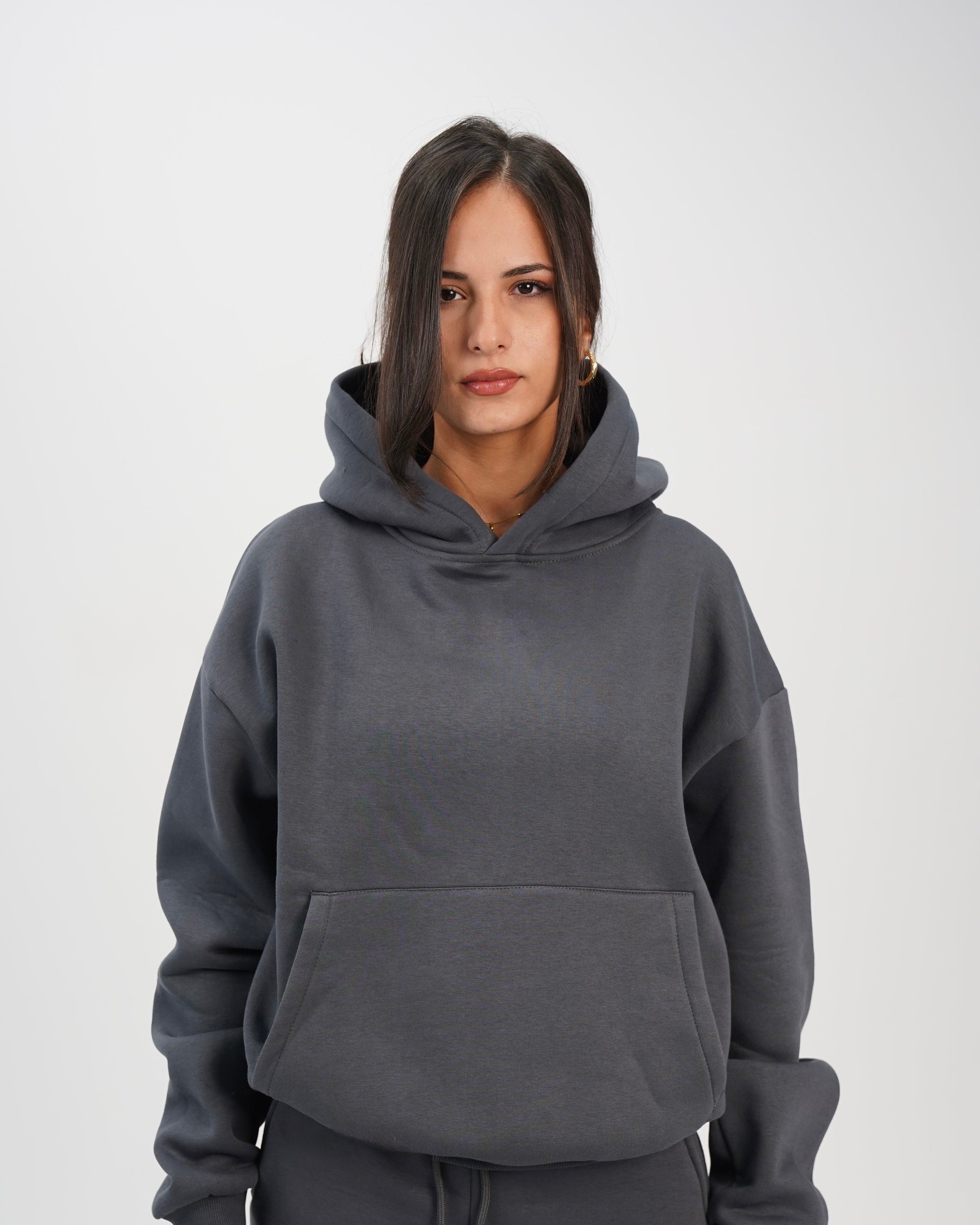 unisex hoodie charcoal