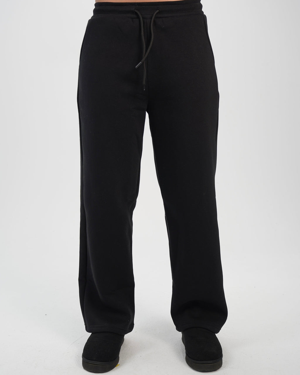 Unisex wide leg sweatpants Black