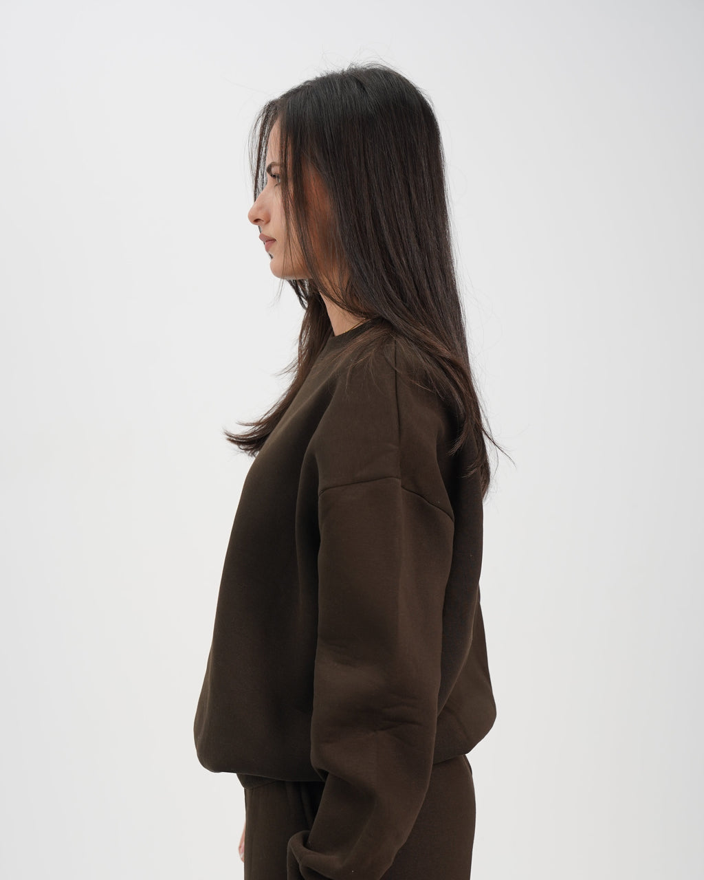 unisex crewneck brown