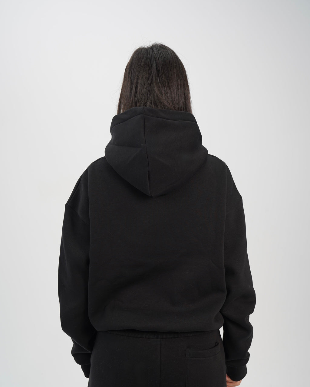 unisex hoodie black