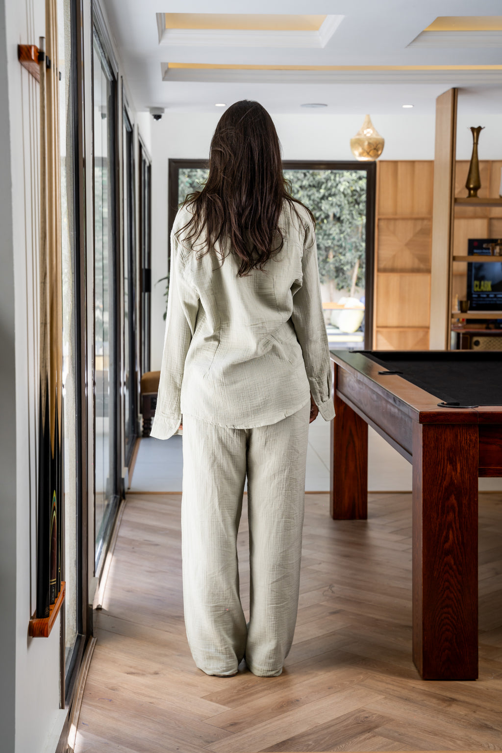 Olive Linen Shirt
