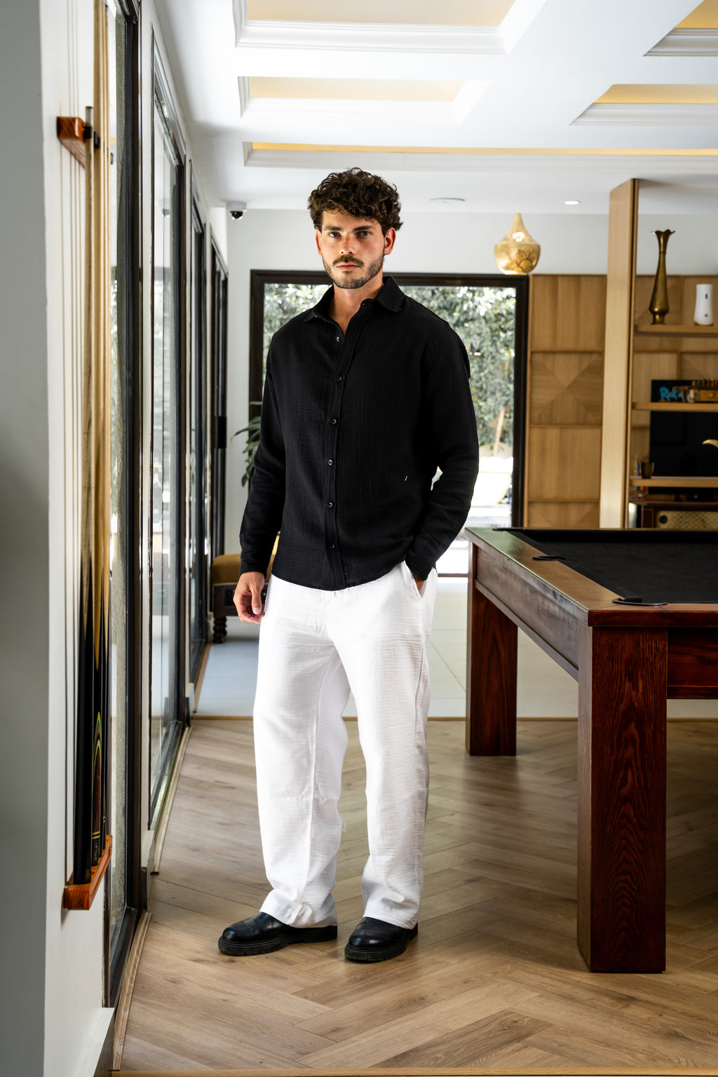 Black Linen Shirt