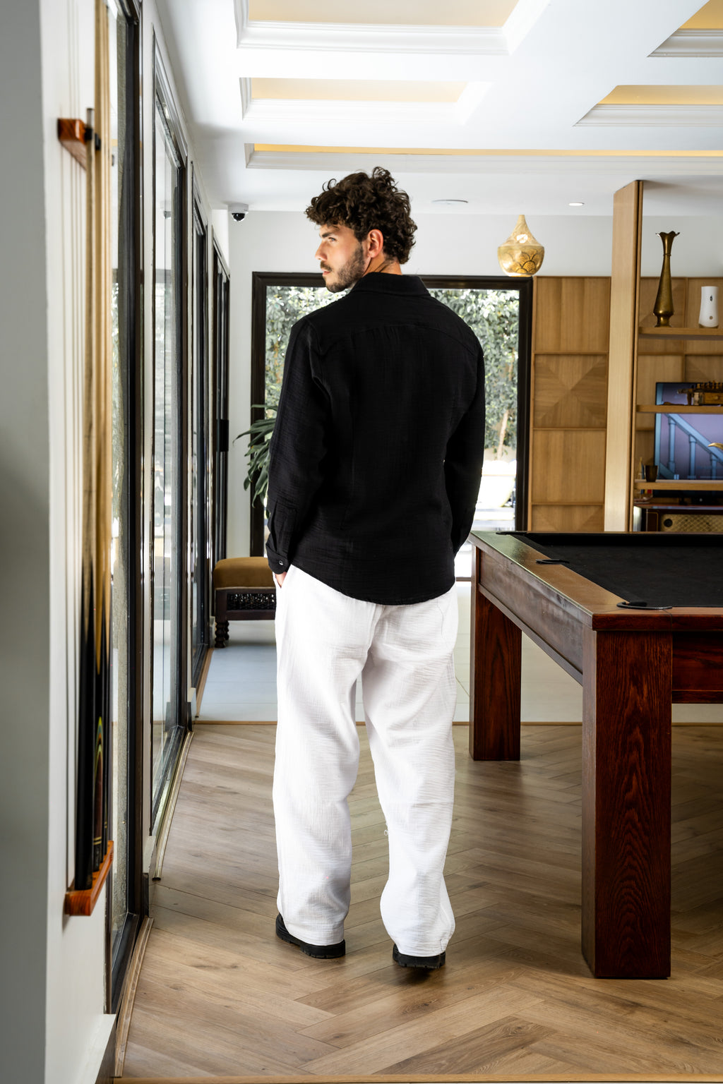 Black Linen Pants