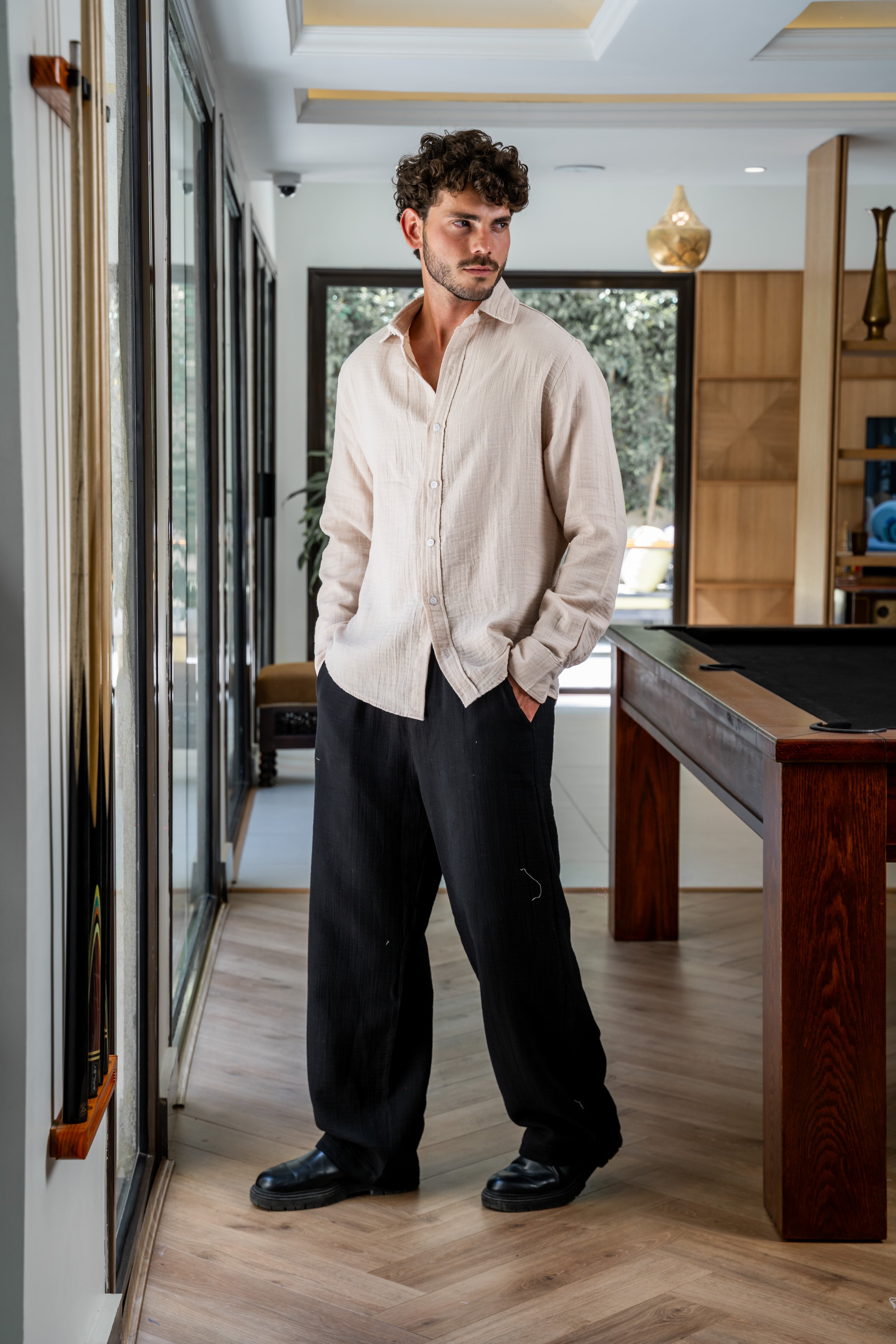 Black Linen Pants
