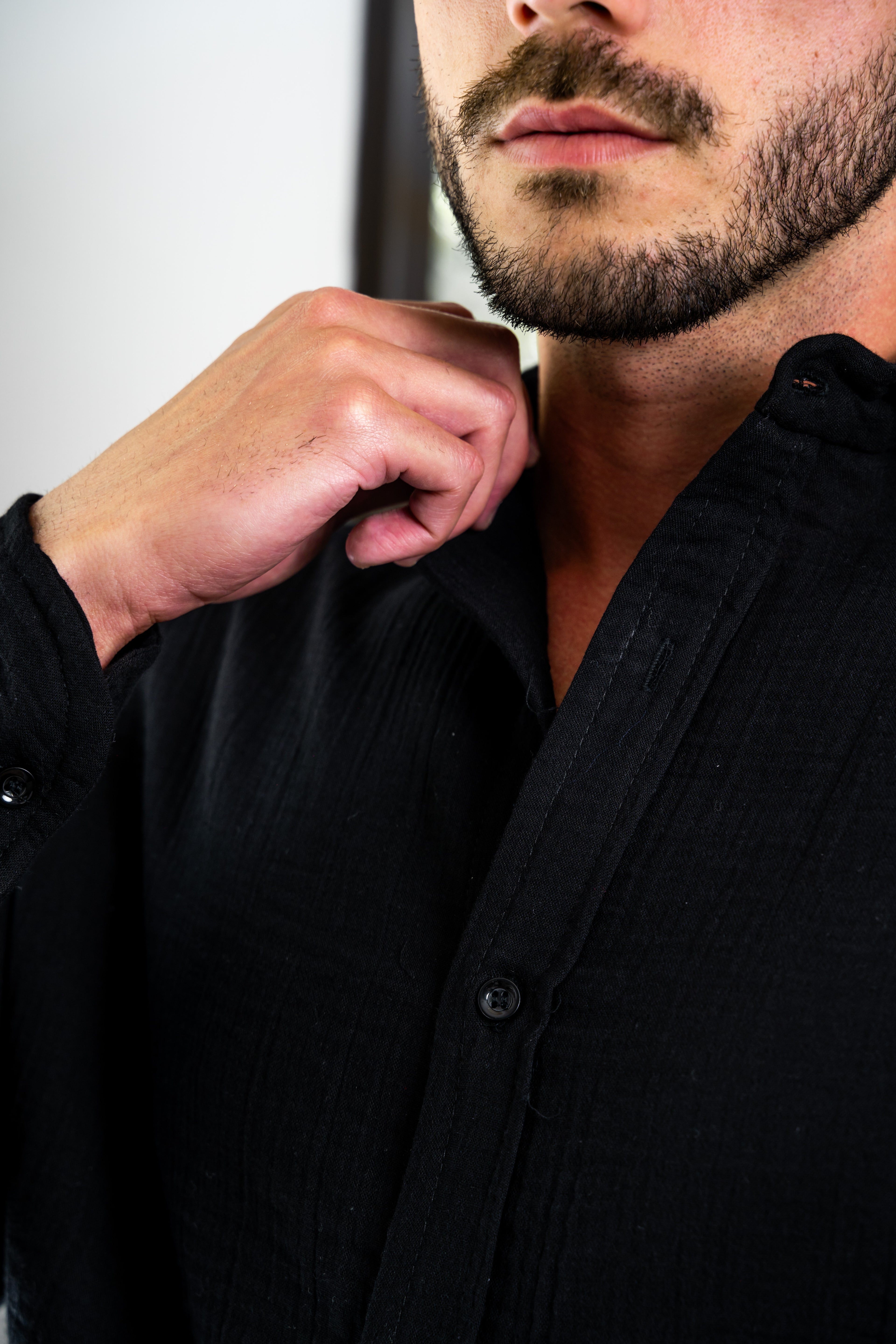 Black Linen Shirt