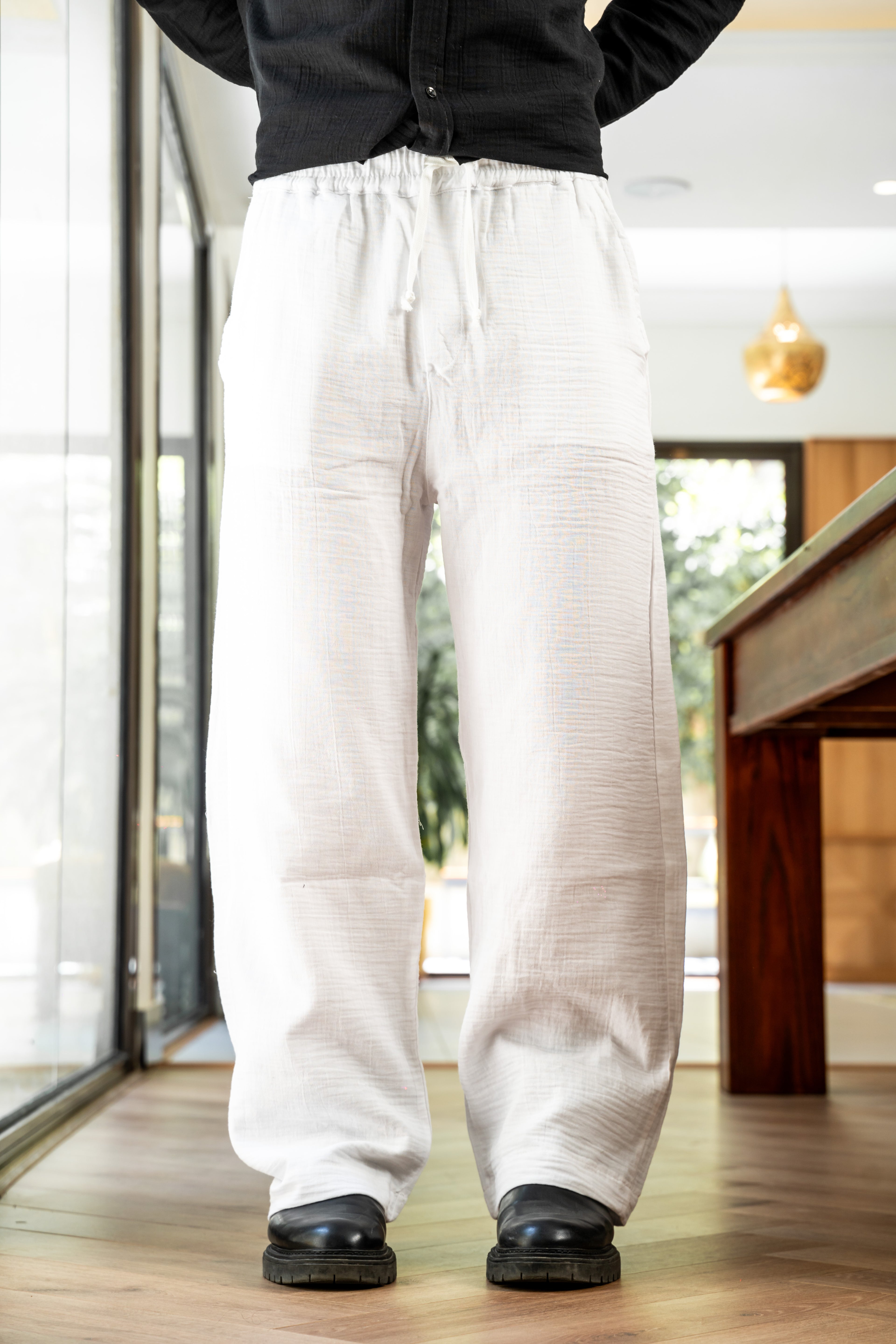 White Linen Pants