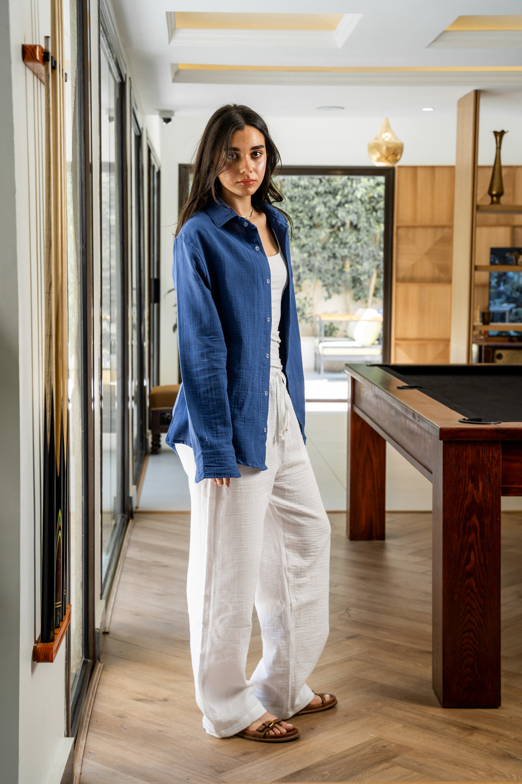 Blue Linen Shirt