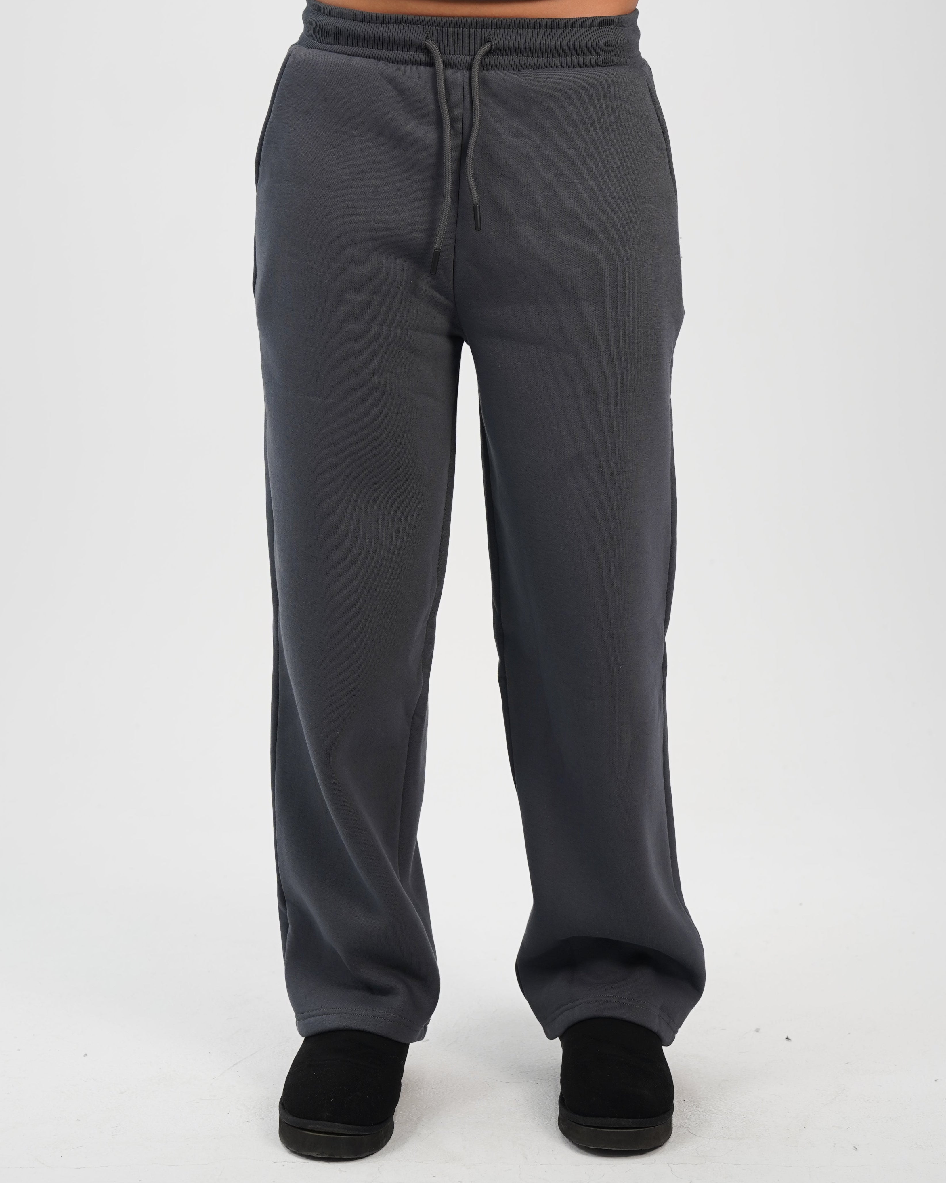 Unisex wide leg sweatpants Charcoal