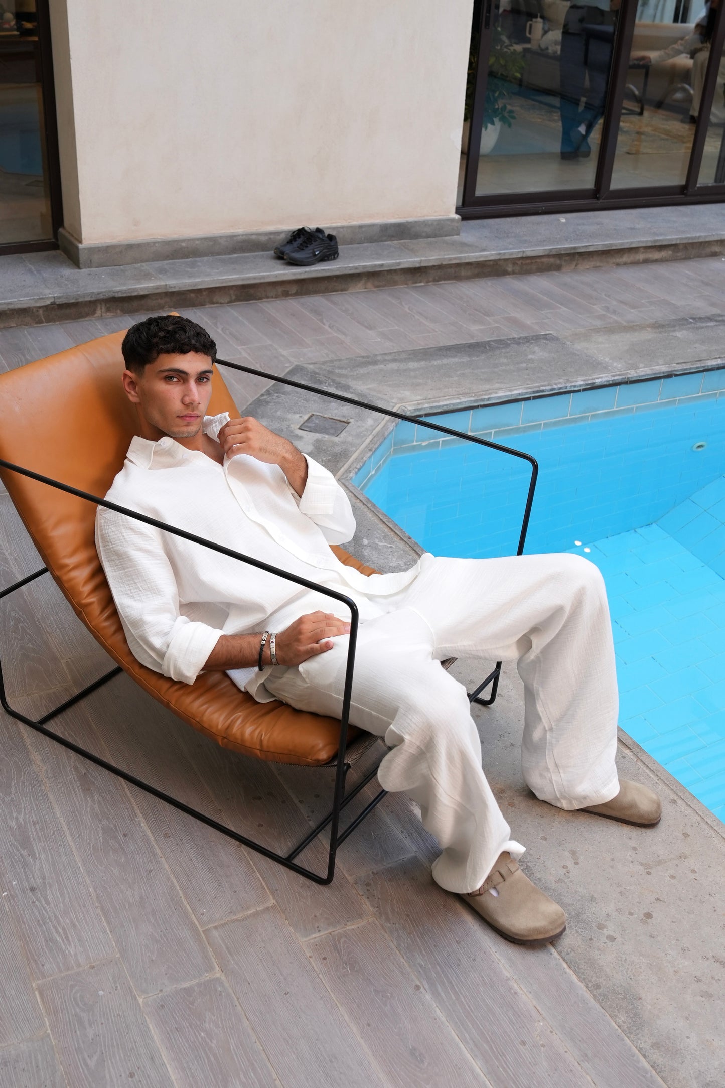 WHITE LINEN SHIRT