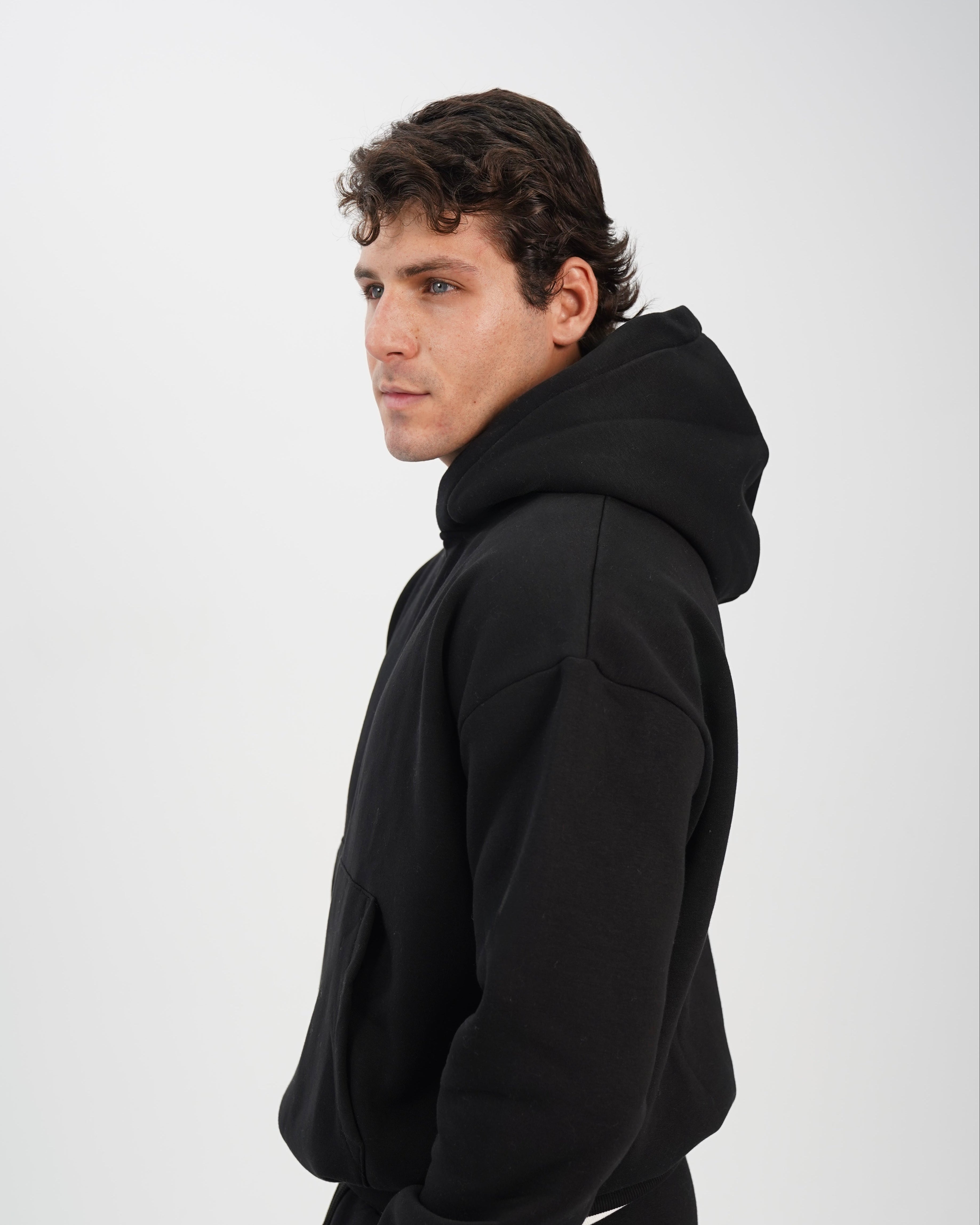 unisex hoodie black